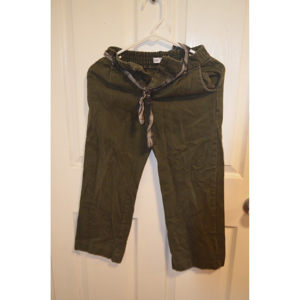 zara pants size 9 green